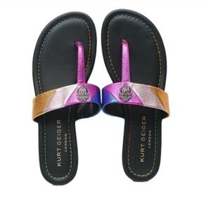 Kurt Geiger London Kensington T-bar Sandal NWT Size 36.5